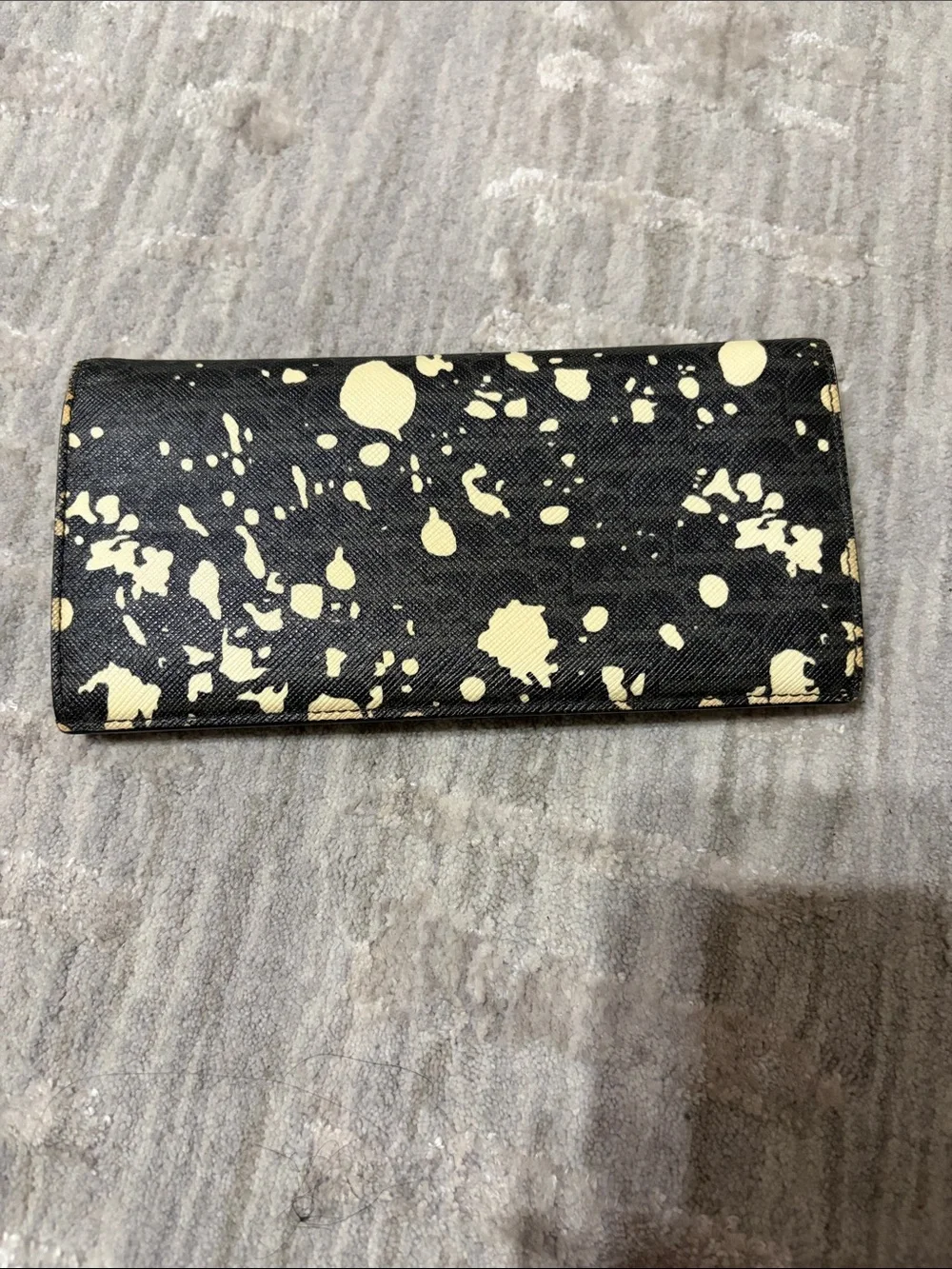 DIOR Classic Black and Cream Long Wallet
